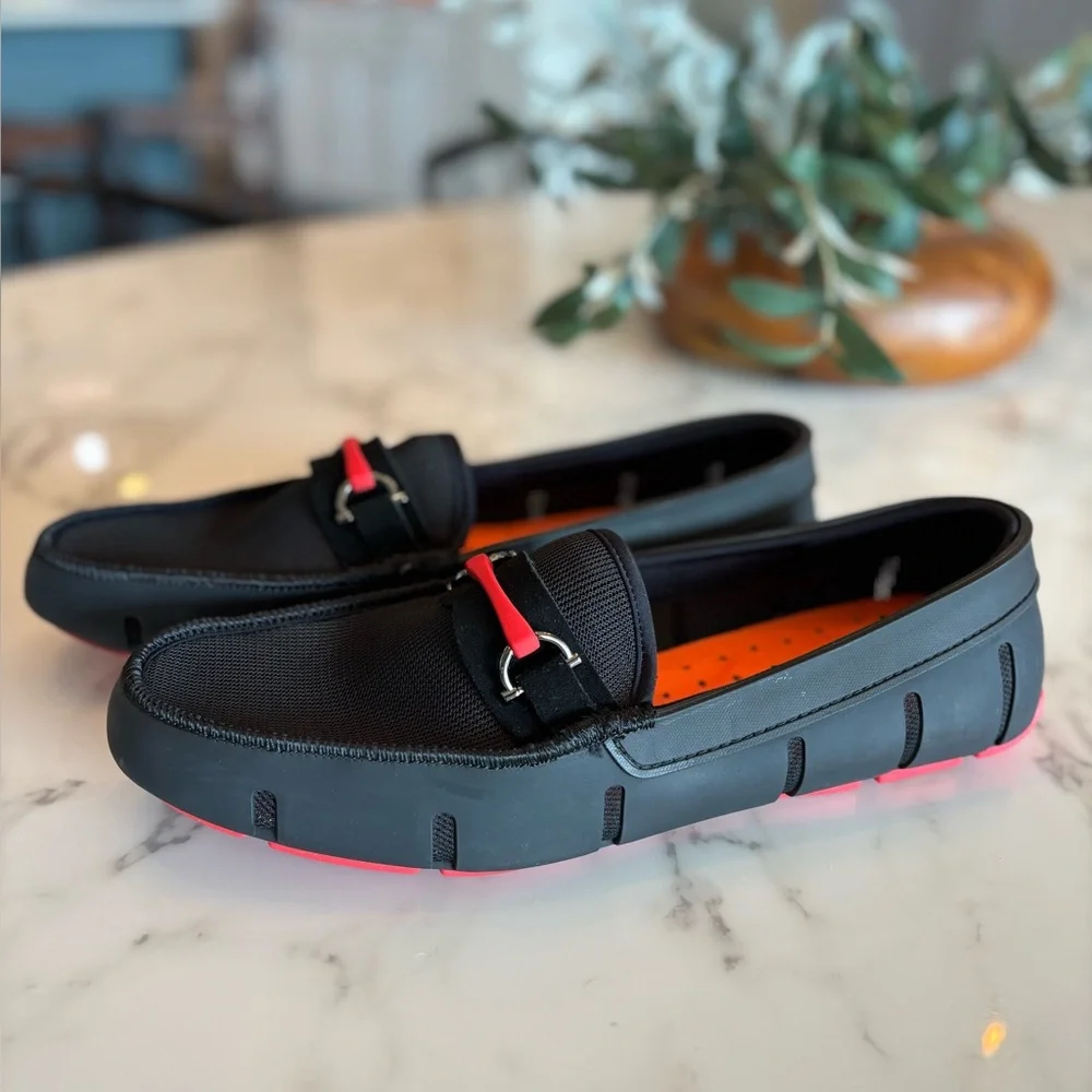 Swims Sporty Bit Loafer. Men’s 13. Never worn. Black and Red. - Picture 1 of 3
